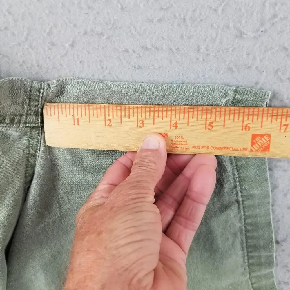 Weekender Cargo Shorts Mens 42 Green‎ Elastic Waist Cotton Pockets Style MOS9760